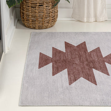 Chayton Minimalist Geometric Machine-washable Area Rug